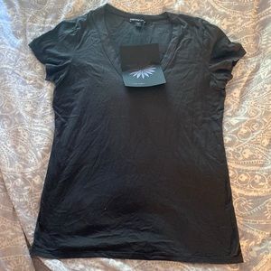 James Perse shortsleeved V-Neck. Brand new. Size 1. Carbon color.